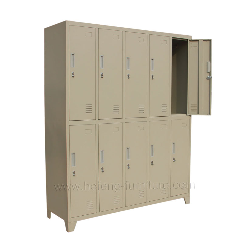 10 door steel lockers