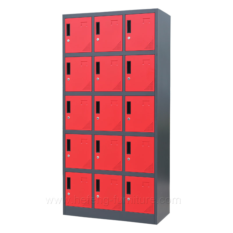 15 door steel locker