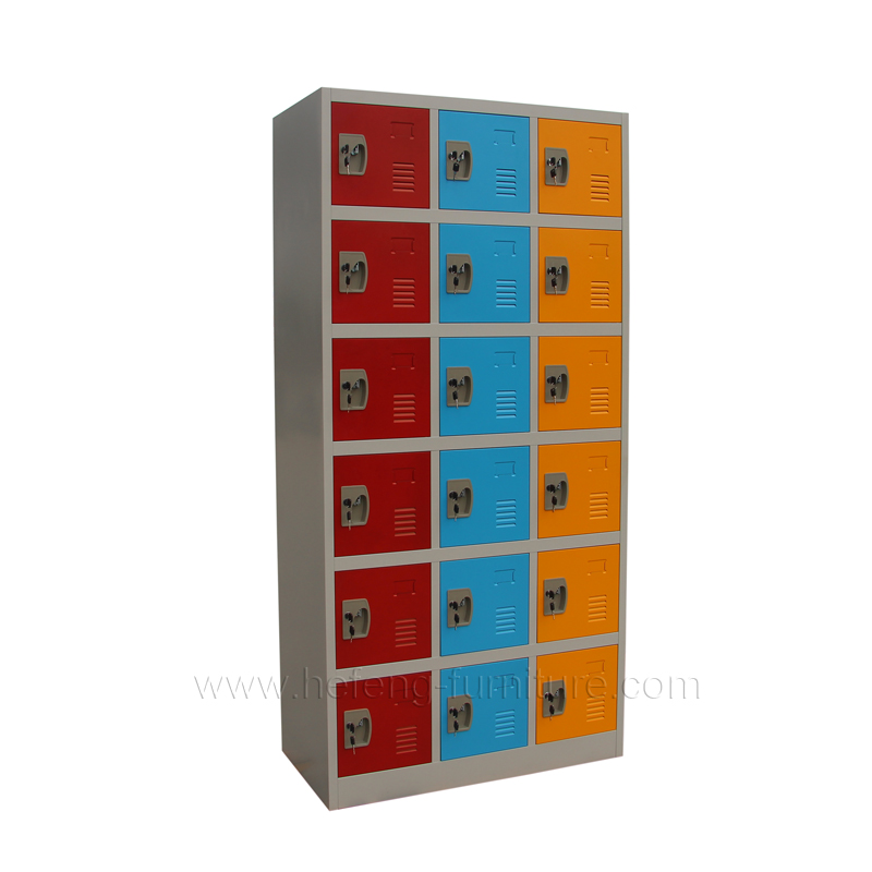 18 door metal school lockers