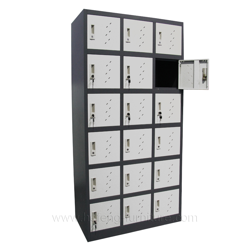 18 door steel lockers