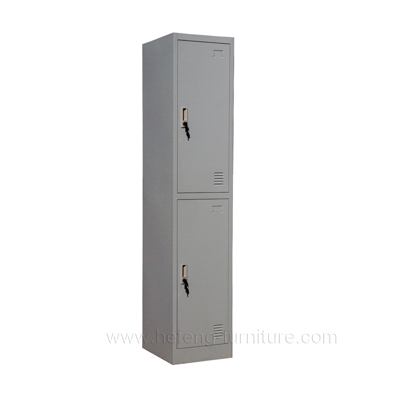 2 tier metal storage lockers