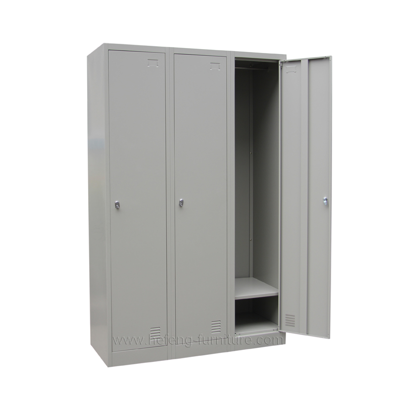 3 door metal locker