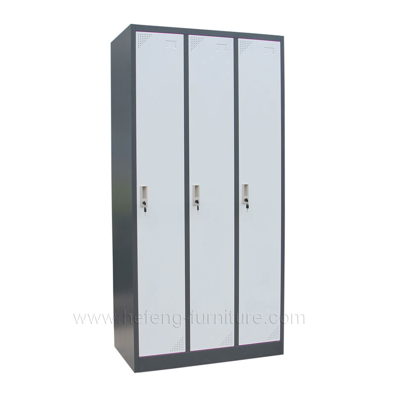 3 door metal lockers