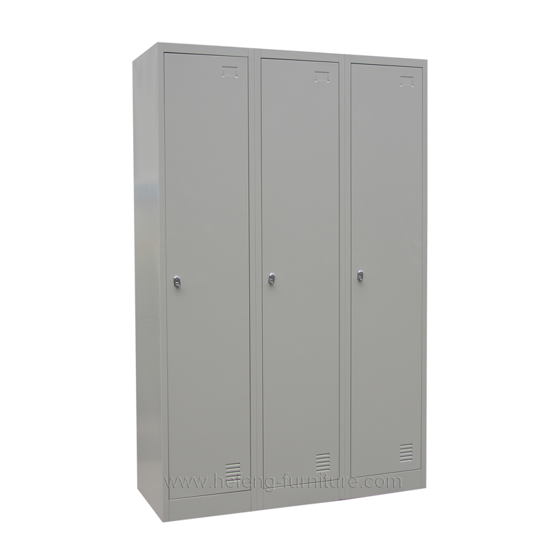 3 door steel locker