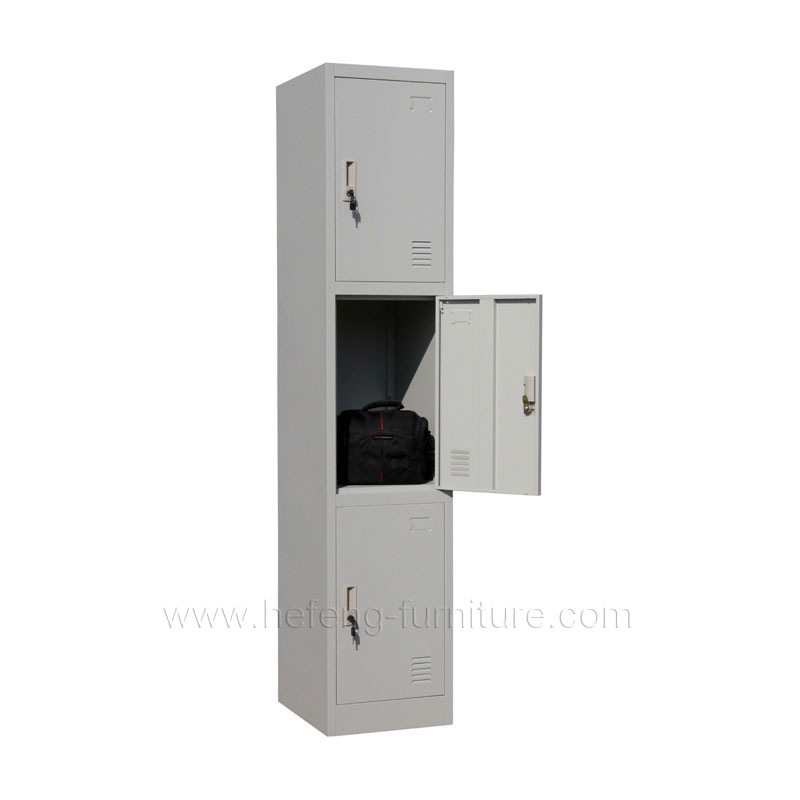 3 tier steel change room lockers