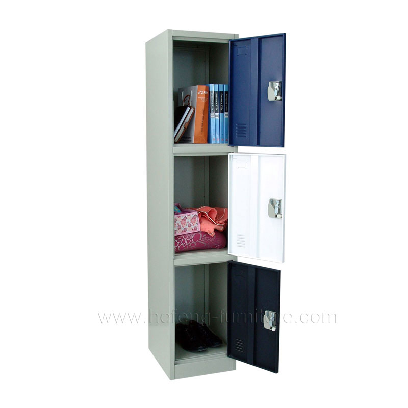 3 tier steel garment lockers