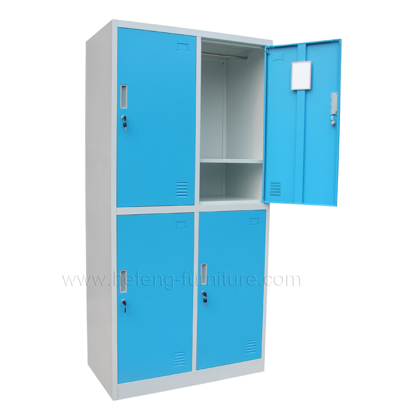 4 Door Metal Commercial Lockers Luoyang Hefeng Furniture