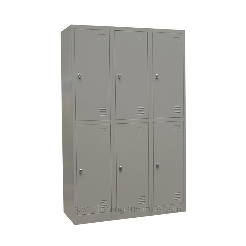 6 door metal clothes lockers