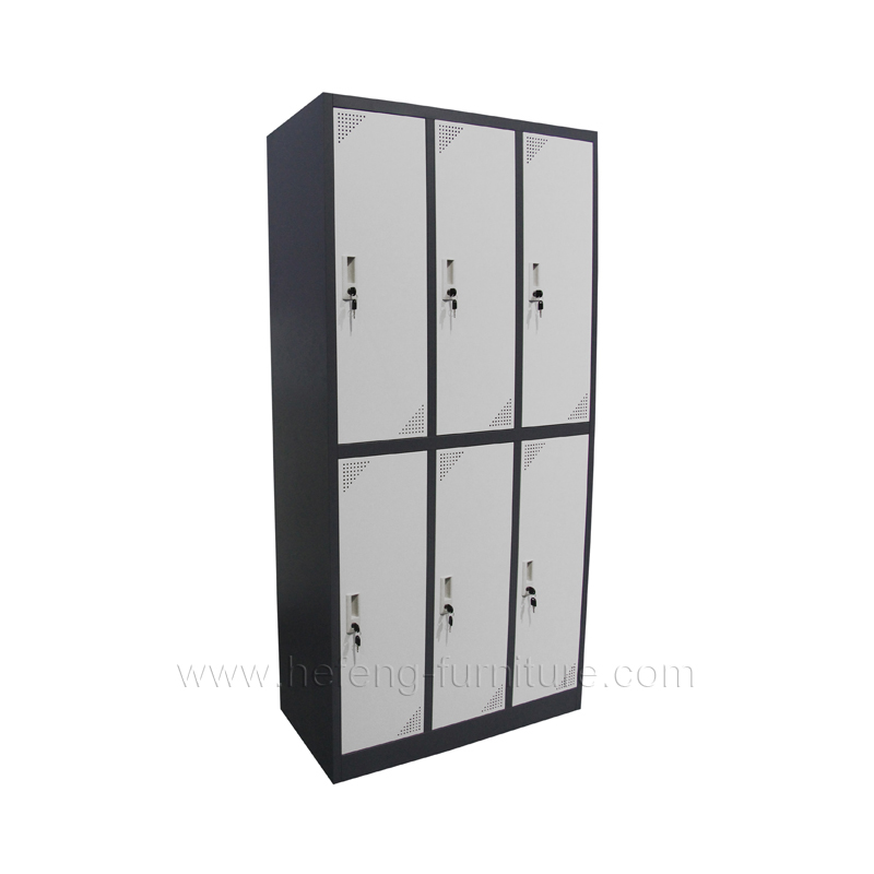 6 door metal lockers