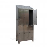 6 door stainless steel lockers