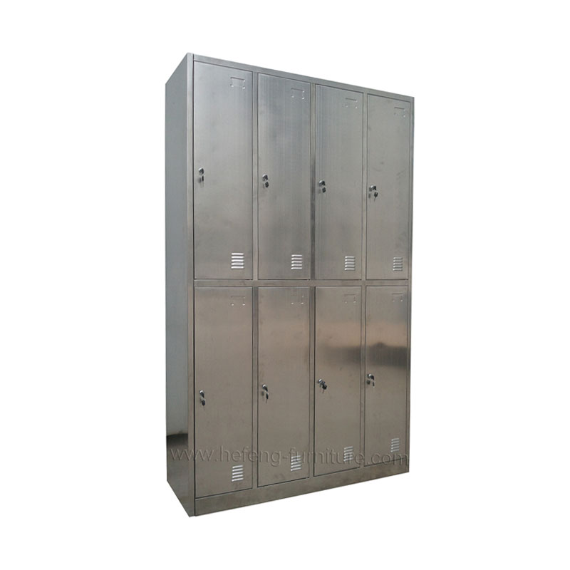 8 door stainless steel lockers