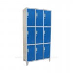 9 door metal lockers