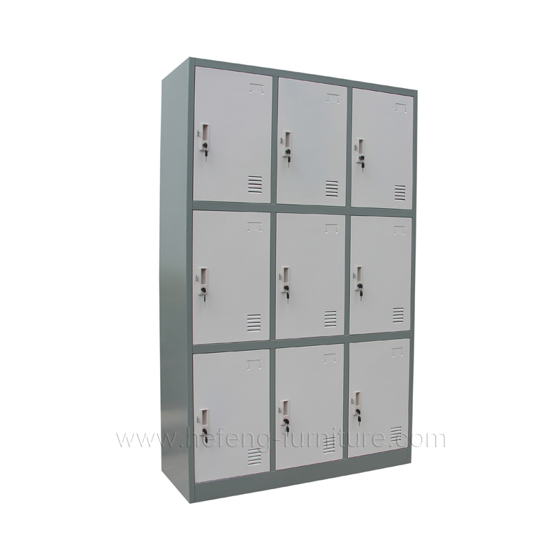 9 door staff lockers