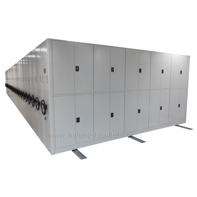 High density movable shelving