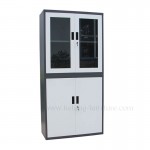 Locking metal filing closet