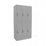 Six door garment lockers