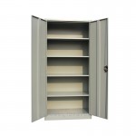 Steel office cabinet with 4 shelves