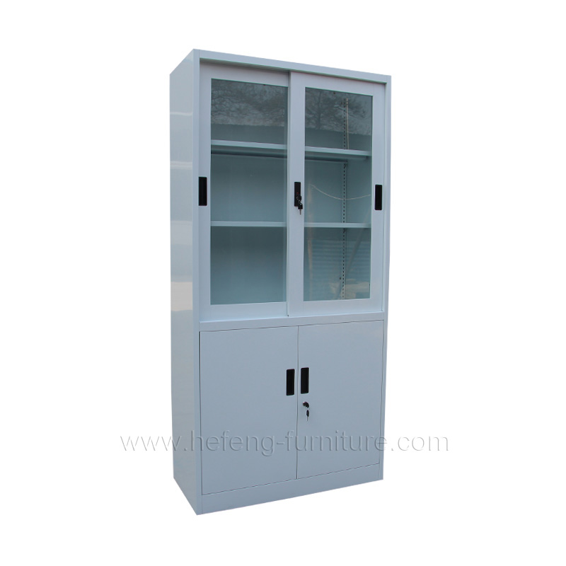 Storage Cabinet with Doors and Shelves