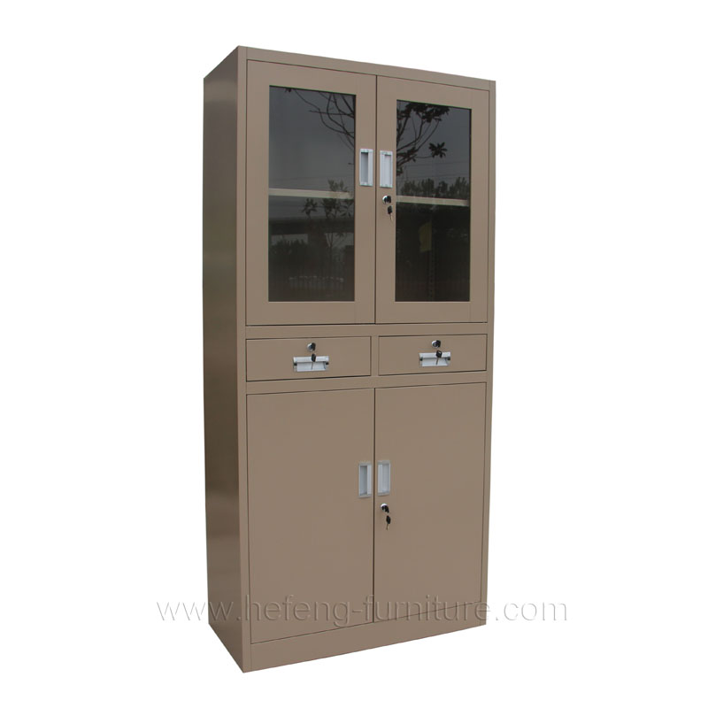 Storage cabinet glasss door