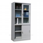 Storage cabinets with shelves and doors