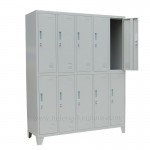 Ten door storage lockers