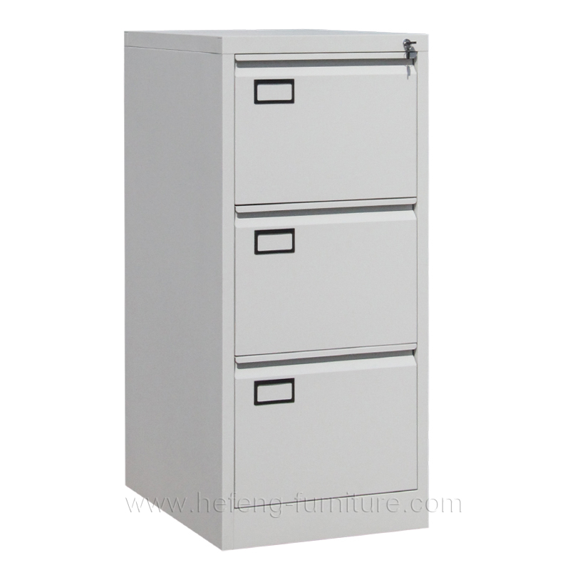 Three drawer metal cupboard