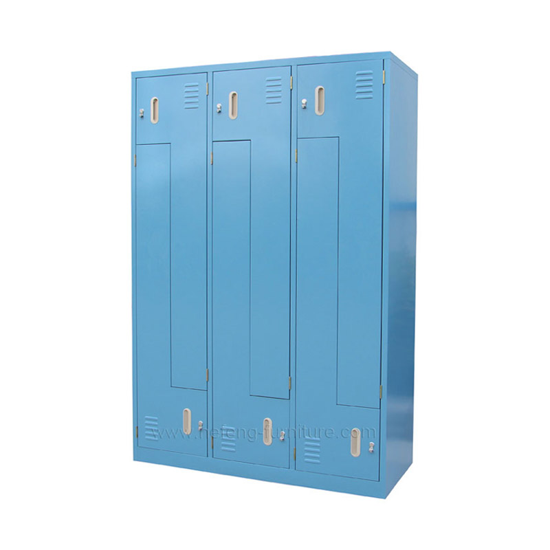 Z shape 6 door lockers