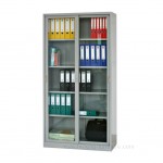 sliding door glass cabinet