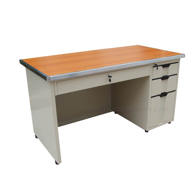 steel office desk with drawers