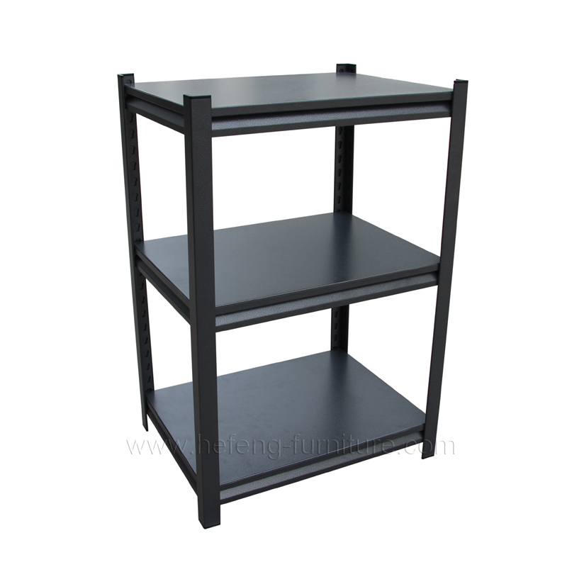 3 tier black steel rack