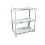 3 tier white steel rack