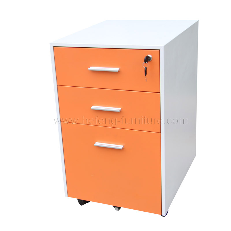 mobile filing cabinet with 3 drawers