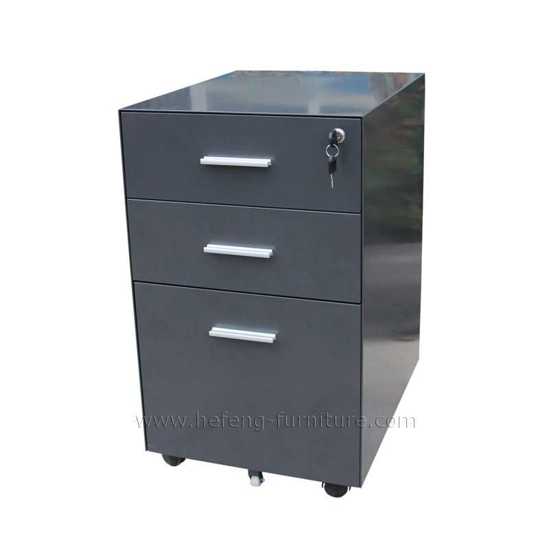 3 drawer mobile file cabinet