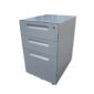 silver grey pedestal cabinet
