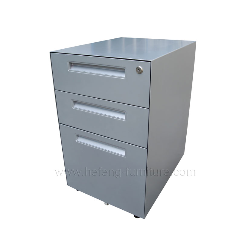 silver grey pedestal cabinet