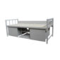 steel bed with drawer