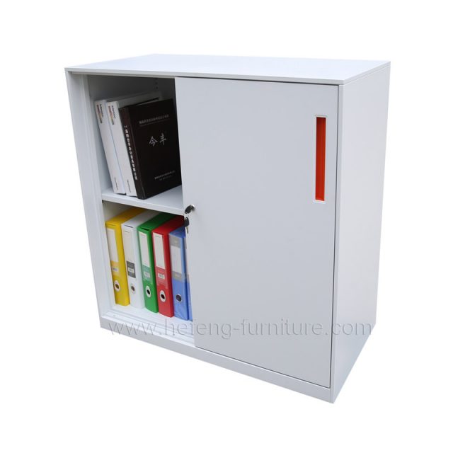 Low Sliding Door File Cabinet