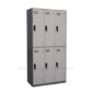 six compartment locker
