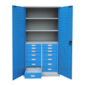 Workshop Cupboards with 14 Drawers