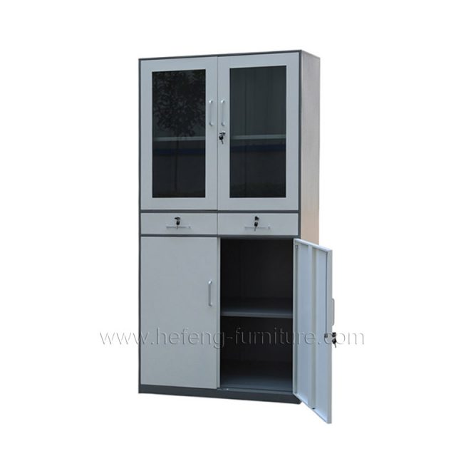 metal office filing cabinet with 2 drawers