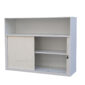 white shutter door cabinet