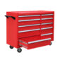 Red Tool Chest With 10 Drawers