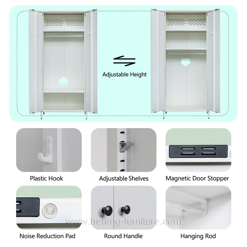 2 door wardrobe cabinet - details (1)
