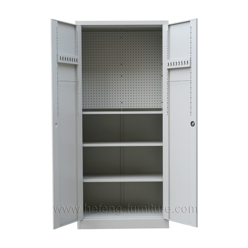 Steel Cabinets with Pegboard