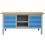 steel work bench with 6 drawers
