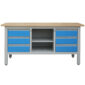 steel work bench with 6 drawers
