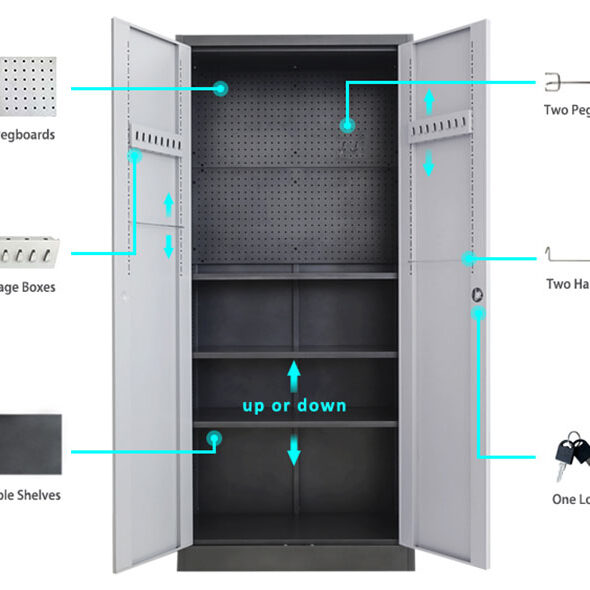garage storage cabinets black