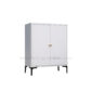 2 Door Steel Cupboard with Legs for Home Use