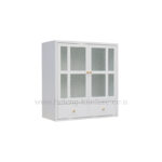 Home and Office Glass Door Display Cabinet with Drawers