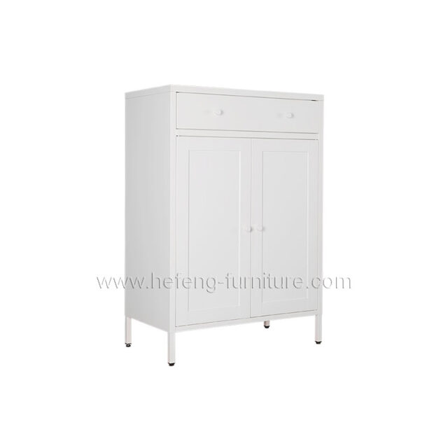 Metal Shoes Storage Cabinet with Drawers